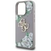 Etui Guess Grained Roses Big 4G logo do  iPhone 16 Pro fioletowy